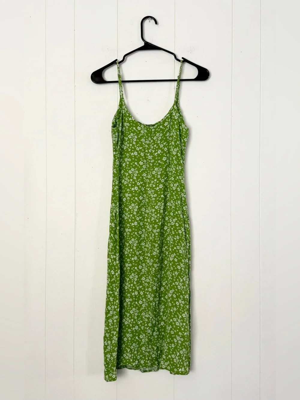 Reformation Crimini Midi Slip Dress Size 0 in Elle Light Green Sundress Casual